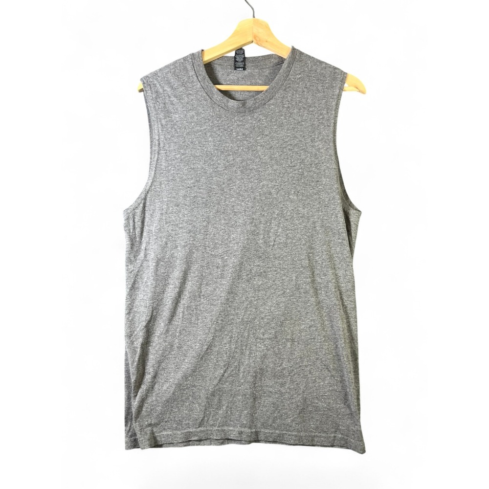 District Very Important Tee Mens Sleeveless Muscle Shirt Heather Gray Large